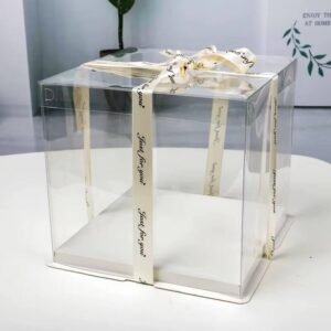 boîte cadeau transparente